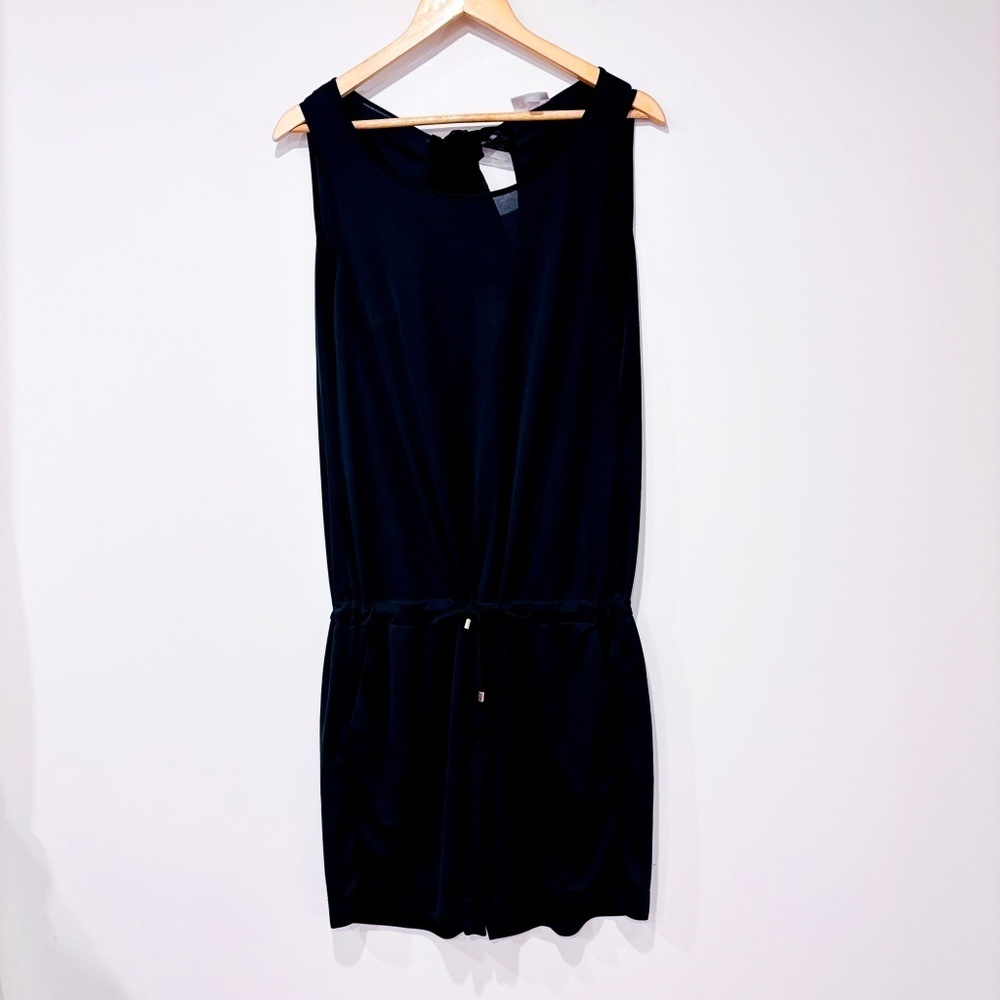 CHRISTIES Black romper with‎ tie at the back